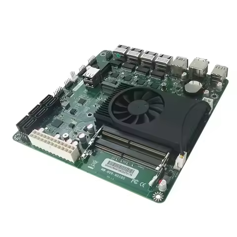 N5105 Mini ITX Industrial Motherboard 17x17CM Soft Router NAS Mainboard I226-V B3 2.5Gbps 4LAN 2M.2 