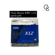Chain Chain KMC 12 Speed Gold black X12