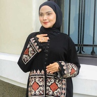 TWINS COUPLE MOM N KIDS READY JUMBO NEWW HIGH QUALITY BLACK ABAYA BY SABELLA EMBROIDERED ABAYA MOROC