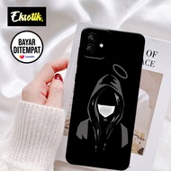 Case Samsung A04 - Casing Samsung A04 - EKSOTIK - Fashion Case Black Art - Silikon Samsung A04 - Cas
