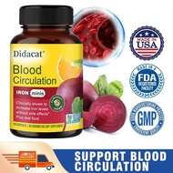 Blood Circulation - Iron Supplement - Iron with Vitamin C, Vitamin B12 and Folic Acid - Blood Health