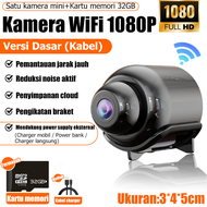 👍24 jam untuk tiba👍 kamera kecil mini cctv wifi sambung ke hp cctv sambung hp jarak jauh kamera cctv