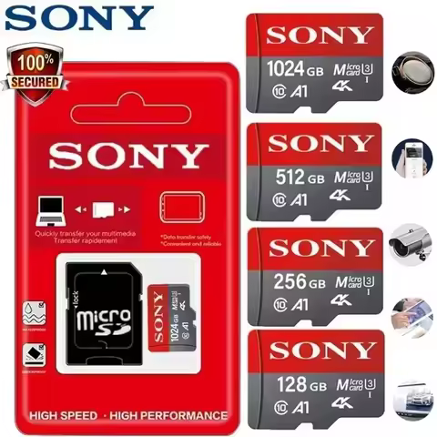 SONY Ultra SONY Micro SD/TF1024GB Flash Memory Card128GB 256GB 64GB MicroSD U3 A2 TF Flash Card for 