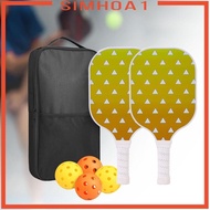 [Simhoa1] Pickleball Racket Set Accessories Pickleball Balls Racket for Yard Lawn Gift