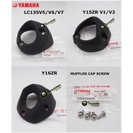 YAMAHA THAI ORIGINAL Muffler Exhaust End Cap FOR LC135 NEW V5, V6 55C (Black) Y15ZR V1 V2 Y16ZR MUFF