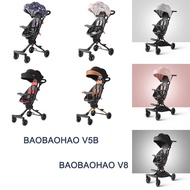 BAOBAOHAO V5B/V8/D8 Baby Stroller Pram 2 Way Pushchair Tricycle Foldable Cabin Size for Toddler Kids 1-2-3-4 Years