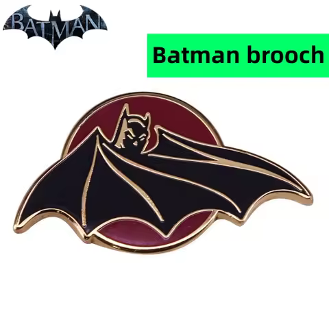 DC Batman Movie Character Peripherals Personality Handsome Metal Badge Brooch Bag Clothing Accessori