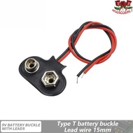 MALCOLM1 10Pcs Battery Clip Connector, Soft Hard Shell Snap on Battery Holder Clip, 9 Volt Battery B