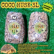 Coco HUSK COCO COCOHUSK 3L Coconut Coir Pad Cage TORTO Turtle Land Turtle SULCATA SULKATA REPTILE SU