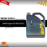 A 000 989 63 08 13 MERCEDES BENZ 5W40 229.5 Fully Synthetic Engine Oil 5L