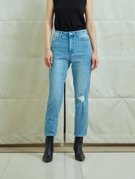 Wara Curved MOM jeans (#561#565#563#586) กางเกงยีนส์ ขายาวทรงมัม