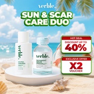 VERBLE Sun & Scar Care Duo Verble Serum Pitted Scar + Verble Rice Milk SunScreen Combo