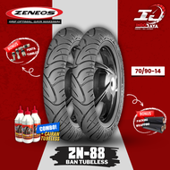 [READY COD] BAN LUAR TUBELESS ZENEOS ZN88 (70/90-14 - 80/90-14 - 90/90-14) RING 14 BAN MATIC DEPAN B