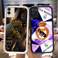 DK-78 Real Madrid FC Silicone Casing black and white for VIVO IQOO Z9 Y28 Z10 Y35 Y17S Y56 Y16 Y02S 