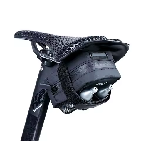 Mini Bike Saddle Bag Waterproof, 600D Leather Mountain Bicycle Saddle Bag, Small Bike Seat Bags, Cyc