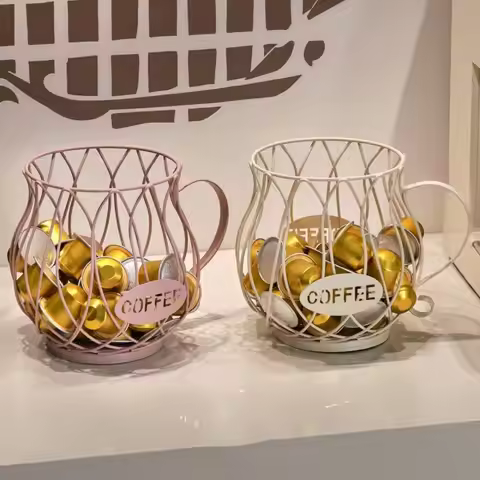 Large Capacity Coffee Pod Holder Coffee Pod Storage Cup Coffee Capsule Holder Home Decoration Irregu