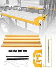 Trailer Gate Lift Assist & Locking System Set, Compatible with Utility Trailer Ramp and Tailgate, wi