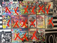 Switch Mario Karts  Mario Party  Mario bros deluxe  Mario odyssey  Mario strikers   蕯爾達 矌野之息  Splato