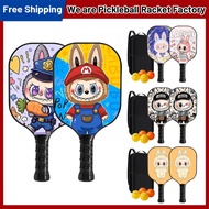 New Original Beginner Pickleball Paddle Fiberglass Pickleball Paddle Set High Elasticity Racket  Pic