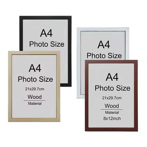 1/2/3pcs Wood Picture Frame A4 8X12in Honors Certificate Document Frame Wooden Photo Frame for Wall 