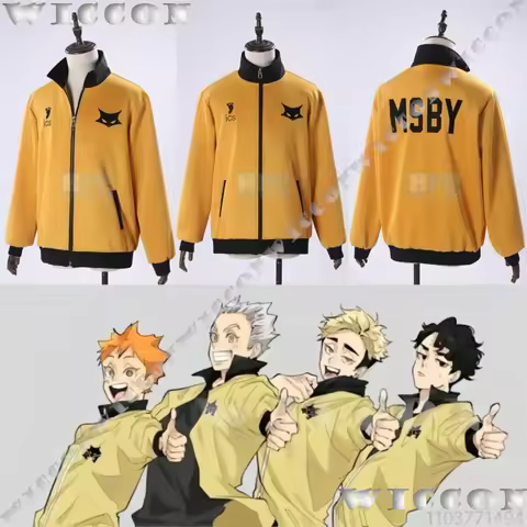 Coat MSBY Black Jackal Anime Bokuto Kotaro Miya Atsumu Sakusa Kiyoomi Hinata Shoyo Cosplay Men Cos O