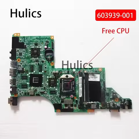 Hulics Used 603939-001 DA0LX8MB6D1 Mainboard FOR HP PAVILION DV6 DV6-3000 LAPTOP MOTHERBOARD DDR3 Ma