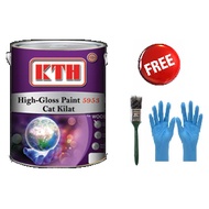 5 Liter KTH Gloss Paint 5 liter - (Cat Minyak/Oil Paint/Cat Kayu/Cat Besi/Paint For Wood paint and M