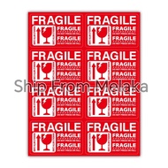 YQ BAKERY STORE FRAGILE STICKER 80PCS I ONE BAG 8cmX5cm