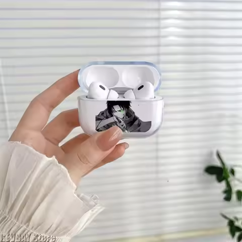 Japan Anime Case for Apple AirPods Pro 1/2/3 & AirPods 4 Shockproof Soft Silicone Earphone Protectiv