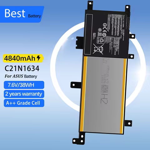 C21N1634 Laptop Battery for ASUS A580U X580U X580B A542U R542U R542UR X542U V587U FL5900L FL8000U 38