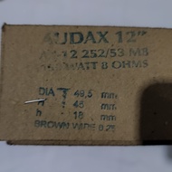 Spool Spull Spull Speaker Speaker Sound System AUDAX 12" 12 Inch AX - 12 252/53 M8 150 Watt