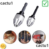 CACTU Keyless Drill Chuck, Alloy Hex Shank Drill Chuck Adapter,  Chuck for Mini Screwdriver Mini Hex