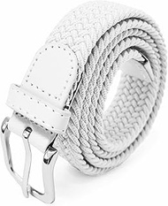 Unisex Elastic Fabric Belt Braided: 25 mm Wide Elastic Braided Belt Stretch Belt for Men and Women L