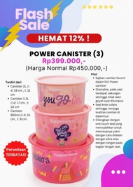 TUPPERWARE POWER CANISTER (3) - CANISTER