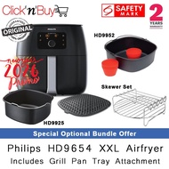 Philips HD9654 XXL Air Fryer. **Grill Pan Tray Attachment Included**. Original Philips SG. 2 Years W