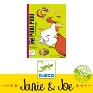 Djeco PIOU PIOU Mini Card Game - Age 5+ and up, Strategy Card Game