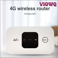 VIOWQ 150Mbps 4G Wireless Router 2100mAh with SIM Card Slot Wide Coverage 4G Pocket WiFi Router Portable Wireless Modem HFFDA