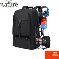 READY STOCK 50-80L Large Capacity Travel Bagpack Outdoor hiking Waterproof backpack business trip lu