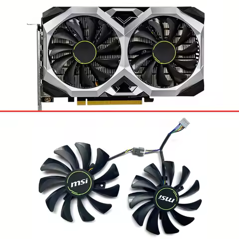 NEW 2PCS 4PIN 85MM HY-D09010SH HA9010H12F-Z GPU Fan For MSI GeForce GTX 1660 1660TI RTX 2060 VENTUS 