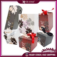 VRstar Leaf Design Daun Design Kotak Hadiah Souvenir Box Wedding Doorgift 10pcs