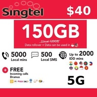 Singtel 5G Data Package - 150GB (4 weeks)