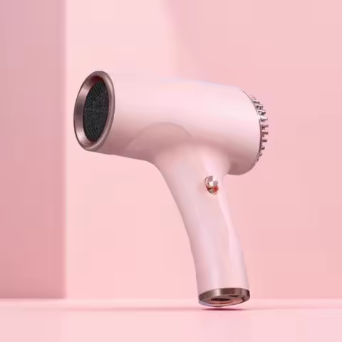Wireless Portable Hair Dryer Professional Blow Dryer With Overheat Protection Mini Hair Dryer High p