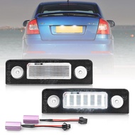2X Canbus LED License Number Plate Light for Skoda Octavia MKII 1Z A5 FL 2009-2013 Octavia MKII 2003