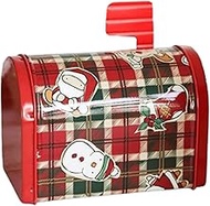 Small Mailbox Iron Drop Box Creative Cute Post Box Christmas Ornament Parcel Box Outdoor Home Garden