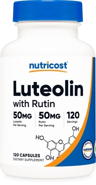 Nutricost Luteolin with Rutin Complex 100mg (50mg Luteolin, 50mg Rutin) 120 Capsules - Vegetarian, N