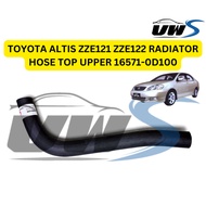TOYOTA ALTIS ZZE121 ZZE122 RADIATOR HOSE TOP UPPER 16571-0D100