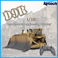 Multifunctional RC Bulldozer D9R 1:18 Scale Remote Control Engineering Vehicle RC Construction Car T