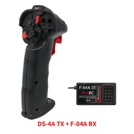 lunmao HotRC DS-4A 2.4G 4 Channel Single Hand Radio Transmitter with 4Ch Receiver for RC Car boat Dr