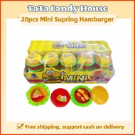 TaTa 20Pcs/Box Mini Supring Hamburger Gummy/Pizza Burger Gummy Candies/Hamburger Candy