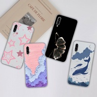 Cases For Samsung Galaxy A90 Twinkle Star Sea Wave Fall Prevention Shockproof Lightweight Silicone T